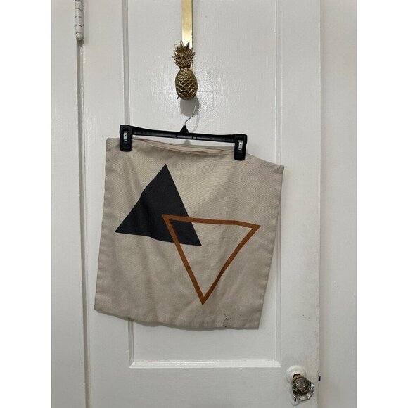 Square Geometric Triangle pillow duvet cover - Picture 1 of 11